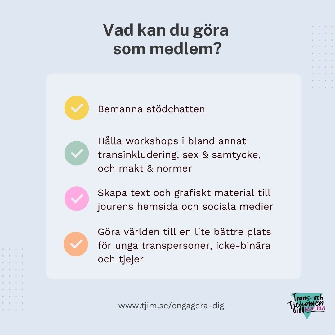 Bli aktiv i Trans- och Tjejjouren i Malmö! Grundutbildning 11-...