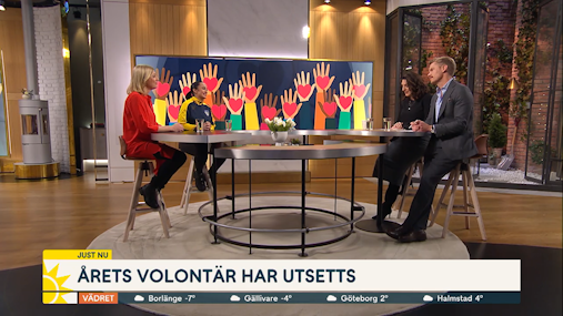 Årets volontär, Johanna Karlsson i TV4 Nyhetsmorgon:  ”Försöker motverka missbruk och kriminalitet”