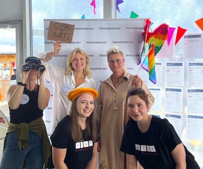 Bild på Volontärbyrån, Giving People och Pink programming på Frihamnsdagarna 2023