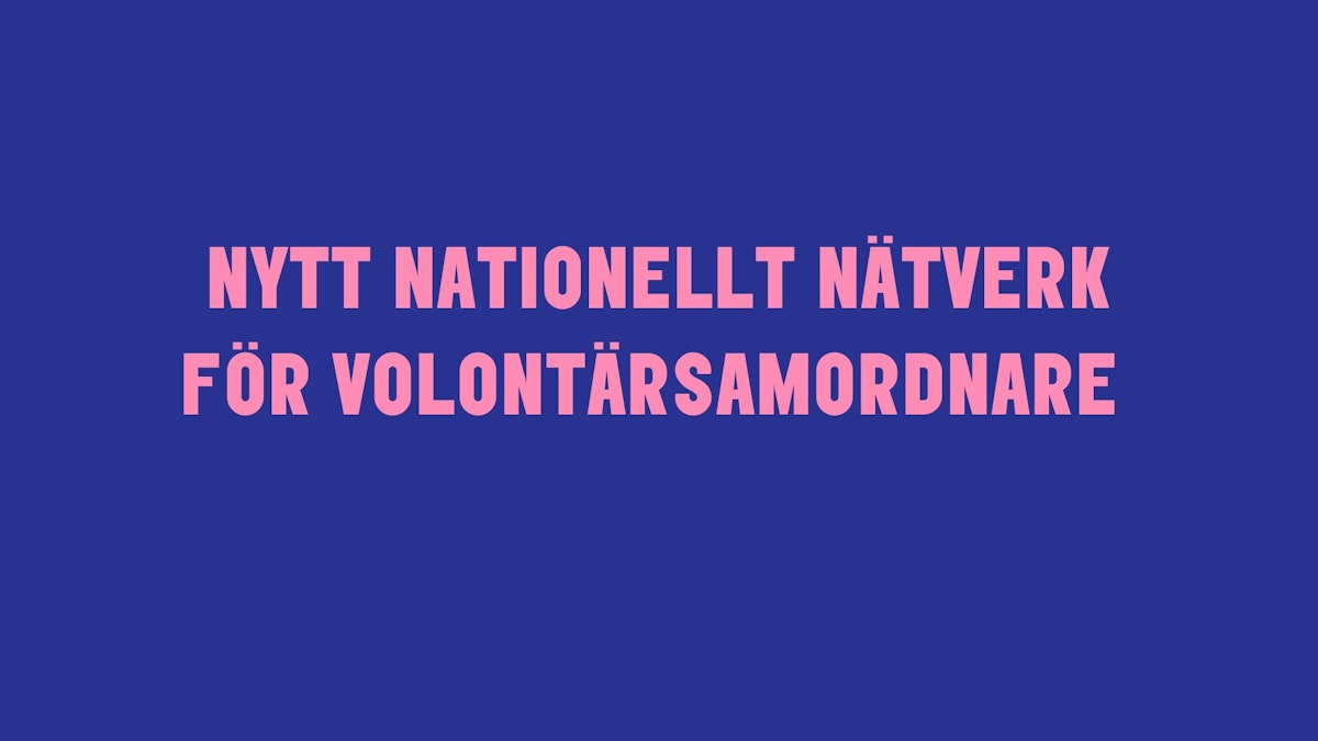 Nytt nationellt nätverk för volontärsamordnare
