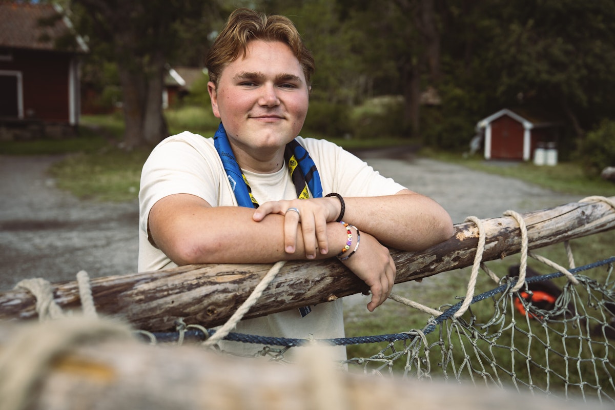 Joachim får minnen för livet som scoutledare