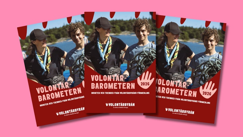Ny Volontärbarometer visar starkt engagemang i Sverige
