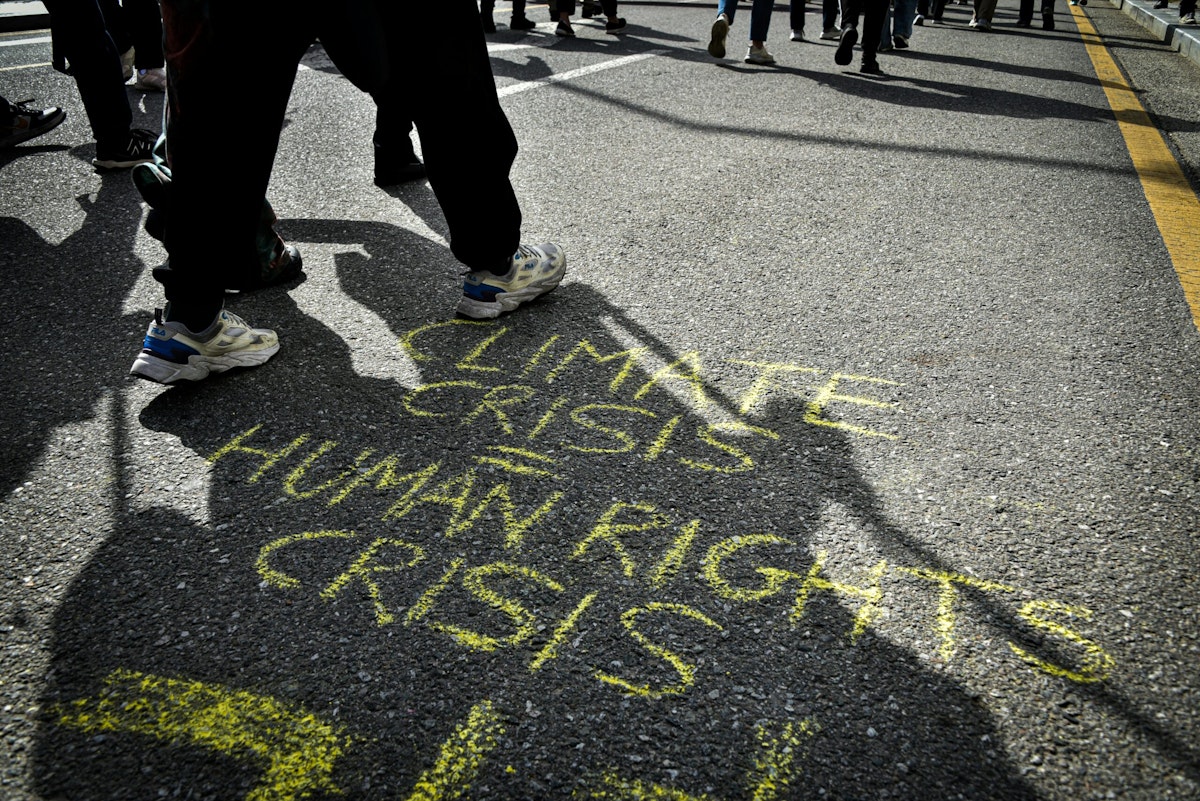 Demonstrationer innan valet för demokrati, klimat och mänskliga rättigheter
